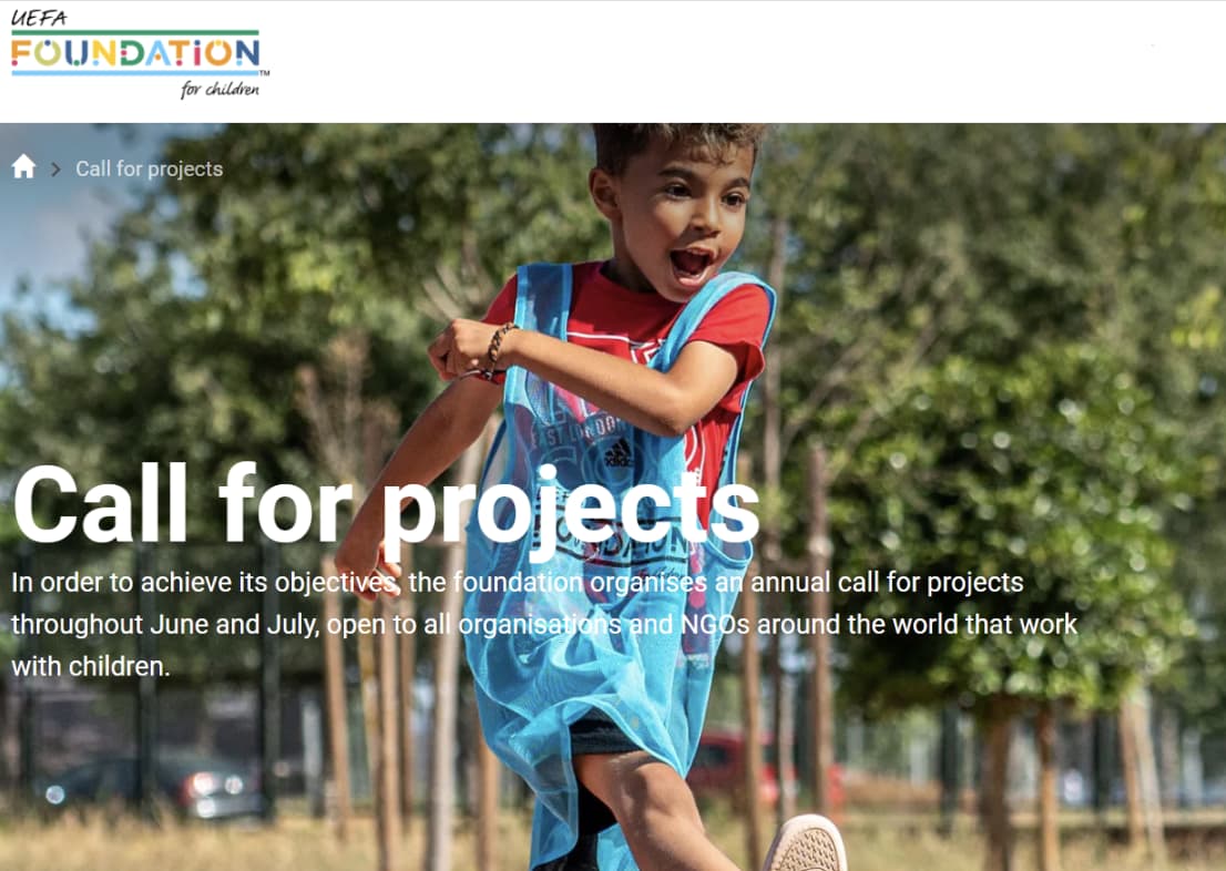 UEFA Foundation for Children 2025 : Subventions sportives pour ONG & associations