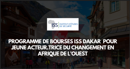 Bourse ISS Dakar 2025–2026