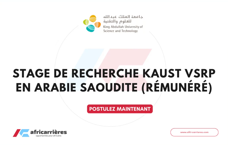 Stage de Recherche Rémunéré à KAUST – VSRP 2025
