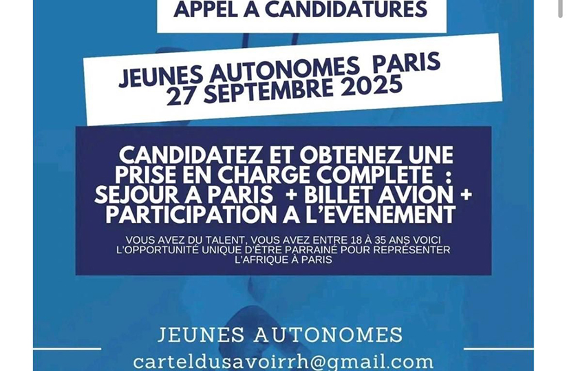 Jeunes Autonomes Paris 2025 : une opportunité entièrement financée pour les jeunes leaders